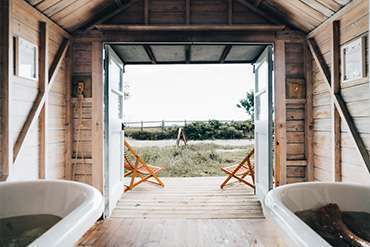 beach hut baths studland